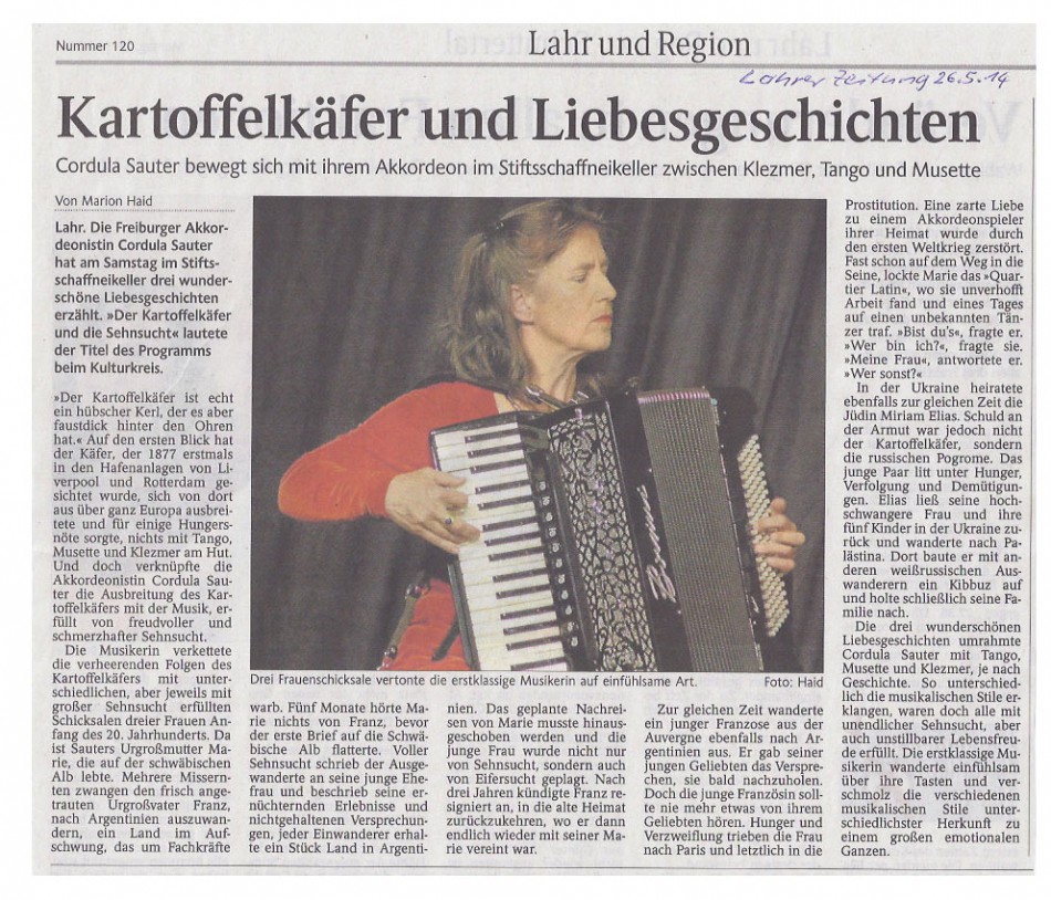 Lahrer Zeitung 26.5.2014